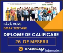 Diplomă de calificare, rapid, pe baza experienței!