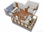 Apartament 2 camere- Militari Residence 