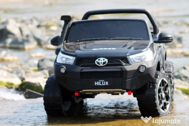 Masinuta electrica pentru 2 copii Toyota Hilux 4WD #Black