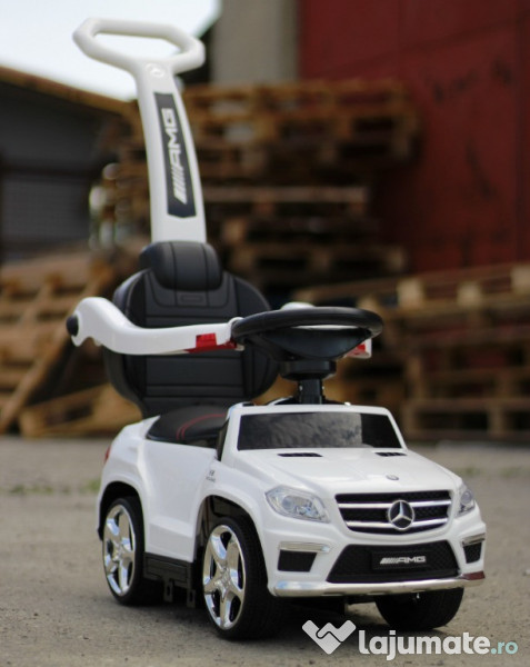 Masinuta cu maner multifunctionala 3 in 1 Mercedes GL63 #ALB