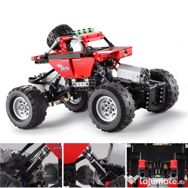 Masinuta RC Cada DeTech, set constructie Off-Road 489 piese