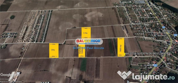 Teren Balotesti str Lunii 7400 mp intravilan