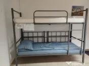 Ansamblu pat metalic etajat - model BEL 8 - Livrare din Stoc 