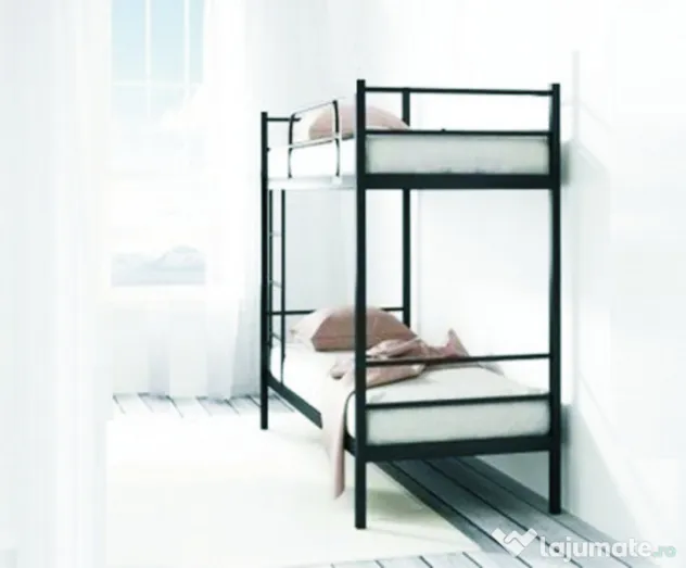 Pat metalic etajat BEL 01 Faby + saltele +set lenjerie –Super Oferta!