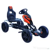 Kart cu pedale, Kinderauto Thunder cu roti EVA 