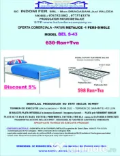 Pat Metalic o persoana - rezistent si durabil - Oferta Promotionala! 
