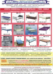 Pat Metalic o persoana - rezistent si durabil - Oferta Promotionala! 