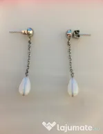 Cercei cu perla naturala Swatch - noi, in cutia originala