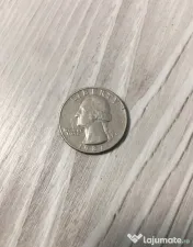 Moneda Quarter Dollar - SUA, an 1987, material din cupru 