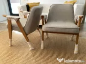 Fotoliu Mid-century Modern model 366 Armchair Oak 