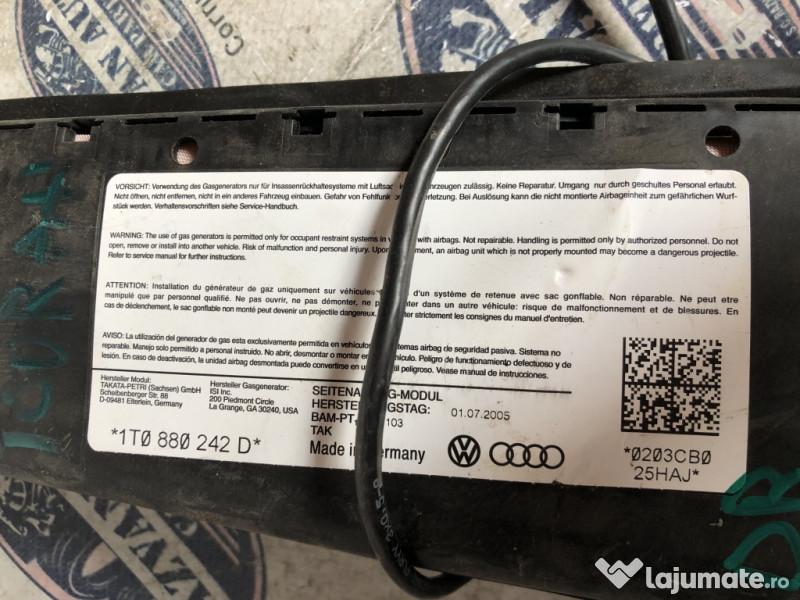 Airbag scaun dreapta fata Volkswagen Touran 2005