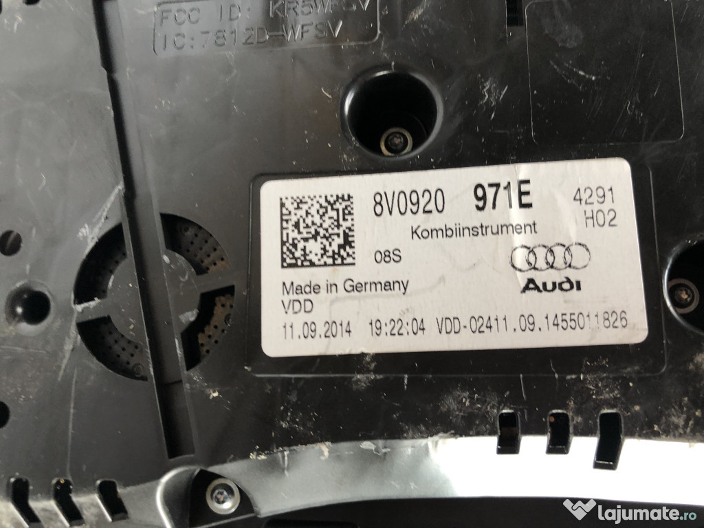 Ceasuri Bord UK Audi A3 8V 2.0 2016