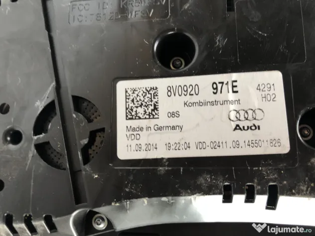 Ceasuri Bord UK Audi A3 8V 2.0 2016