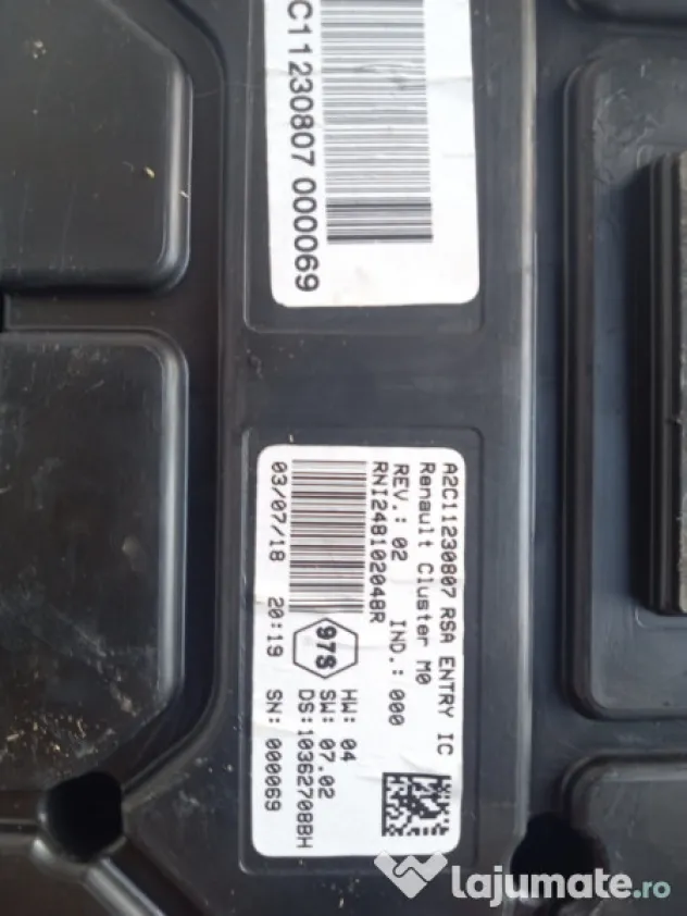 Ceasuri Bord UK Dacia Duster 2019