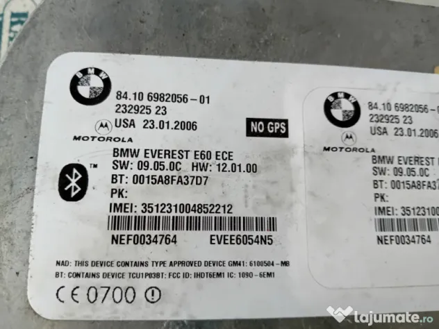 Modul bluetooth BMW E60