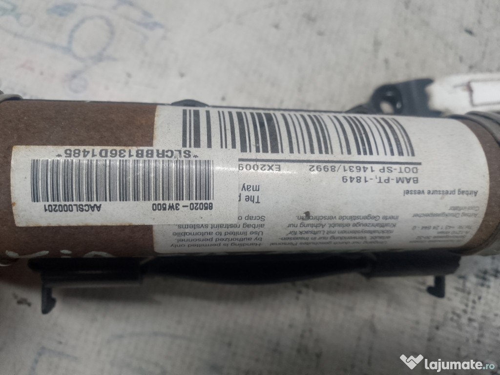 Airbag cortina dreapta Kia Sportage 2012