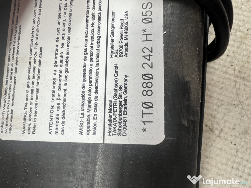 Airbag scaun dreapta fata Volkswagen Touran 2007