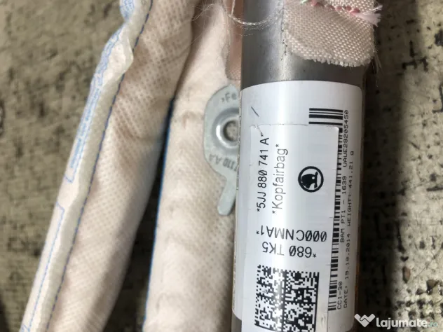 Airbag cortina stanga Skoda Rapid Spaceback 2014
