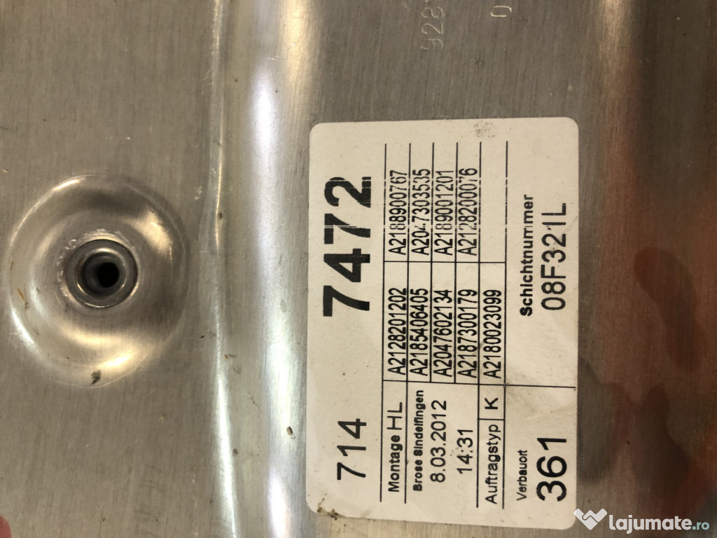Macara geam stanga spate Mercedes CLS 2012
