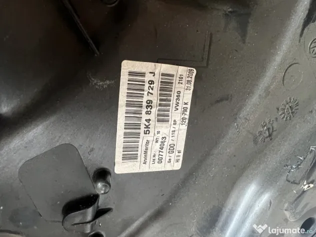 Macara geam stanga spate Volkswagen Golf 6 2010