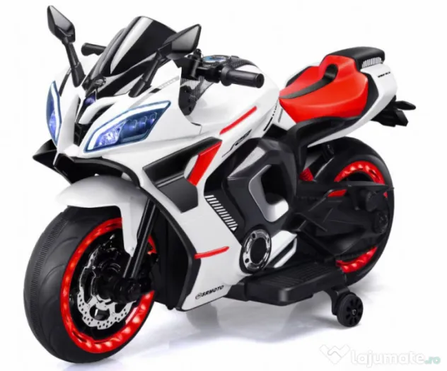 Motocicleta electrica, Kinderauto BJJM3188 2 x75W 24V roti moi