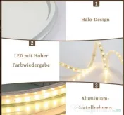 Oglinda Rotunda Iluminata Led, dimabila, reglaj culoare, dezaburire 