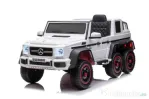 Masinuta electrica Mercedes G63 6x6 210W 12V 10Ah White