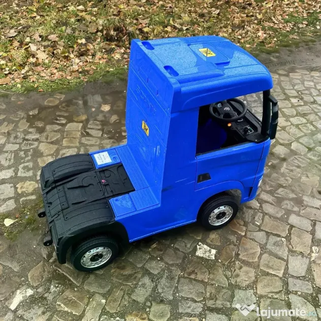 Camion electric pt. copii SCANIA R-SERIES 4x45W 12V 14Ah Blue