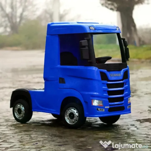 Camion electric pt. copii SCANIA R-SERIES 4x45W 12V 14Ah Blue