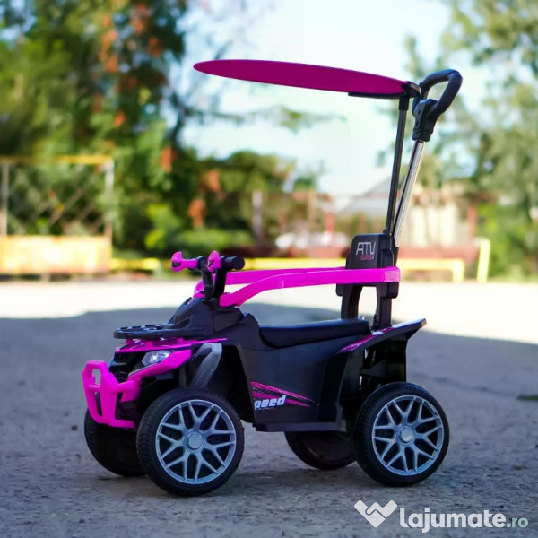 ATV electric cu maner 4 in 1, Kinderauto Hercules 35W 6V, RC #pink