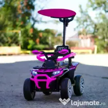 ATV electric cu maner 4 in 1, Kinderauto Hercules 35W 6V, RC #pink