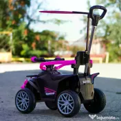 ATV electric cu maner 4 in 1, Kinderauto Hercules 35W 6V, RC #pink 