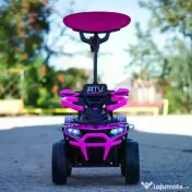 ATV electric cu maner 4 in 1, Kinderauto Hercules 35W 6V, RC #pink 