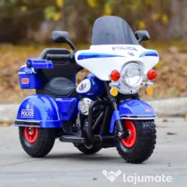 Motocicleta Kinderauto BJLT609 6V 50W roti gonflabile, scaun tapitat