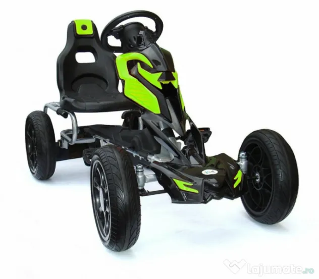 GO Kart cu pedale, Kinderauto Thunder cu roti EVA