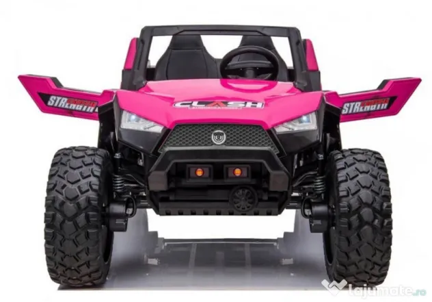 UTV electric cu 4 locuri, Kinderauto XXL Buggy 400W 24V 14Ah Pink