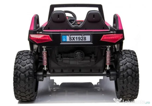 UTV electric cu 4 locuri, Kinderauto XXL Buggy 400W 24V 14Ah Pink