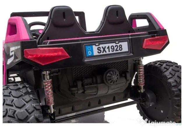 UTV electric cu 4 locuri, Kinderauto XXL Buggy 400W 24V 14Ah Pink