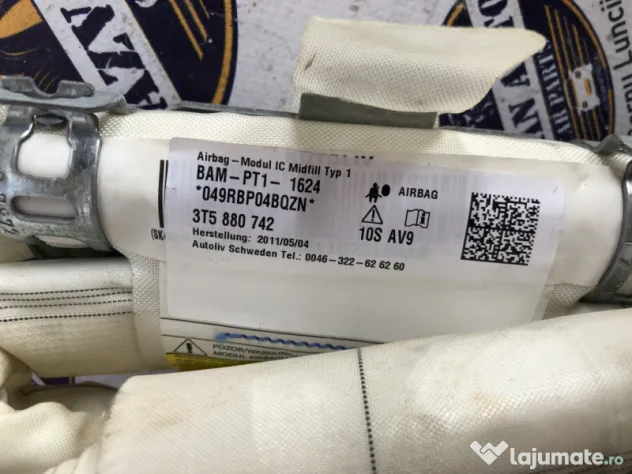 Airbag cortina dreapta Skoda Superb 2 2011