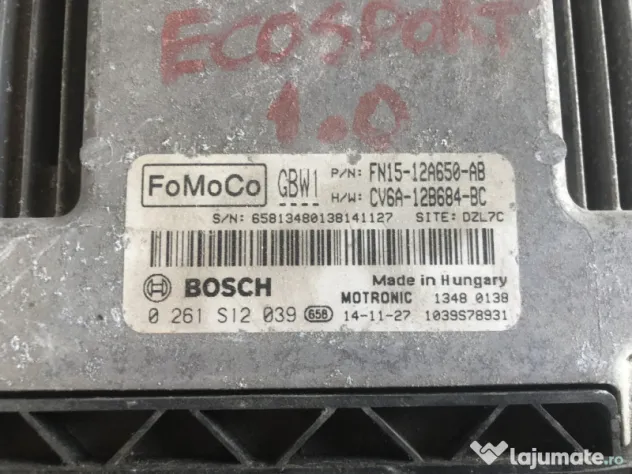 Calculator motor Ford Ecosport 1.0 Benzina 2015