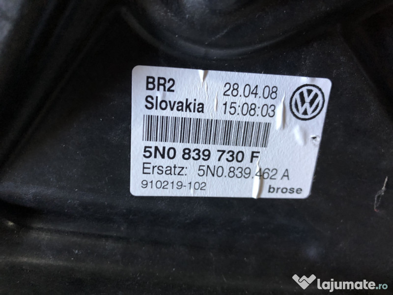 Macara geam dreapta spate Volkswagen Tiguan 2008