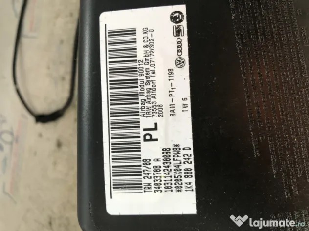 Airbag scaun dreapta fata Volkswagen Golf 6 Plus 2008