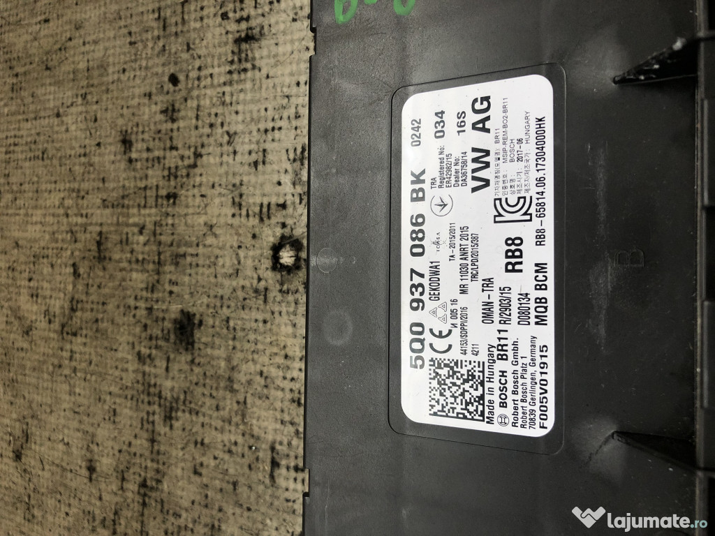 Calculator confort Volkswagen Passat B8 Break 2016