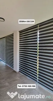 Jaluzele Zebra Zi Noapte la Comanda Exact pe Dimensiunile Dvs. 