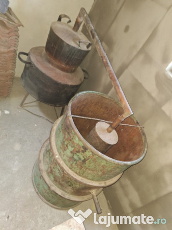 Cazan Țuica din cupru de 7 găleți jumate