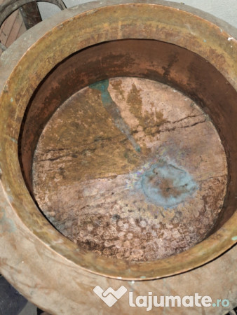 Cazan Țuica din cupru de 7 găleți jumate