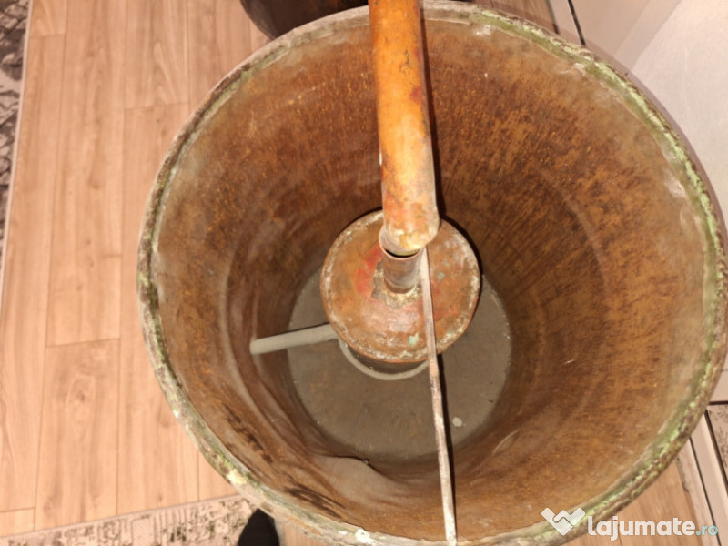 Cazan Țuica din cupru de 7 găleți jumate