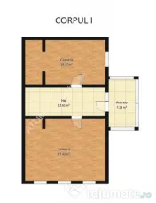Casa cu 4 camere si 1650 mp teren la doar 30 km distanta de 