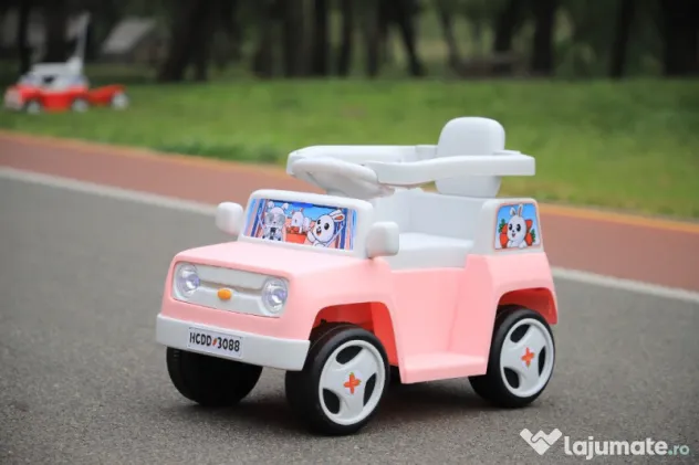Masinuta 4 in 1 Kinderauto BJHC3088B 2x 30W 6V, RC si remorca