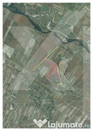 Teren intravilan 10,5 ha cu deschidere la drum, lângă Auto